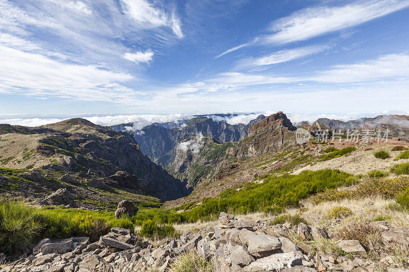 Pico do Areeiro Mountain Panorama，马德拉岛